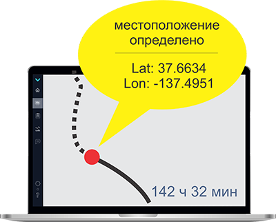 Мониторинг местоположения и маршрутов судна по GPS